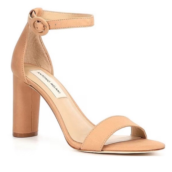 NWT Carolinne Nubuck Leather Ankle Strap Heels size 10 - Picture 3 of 10